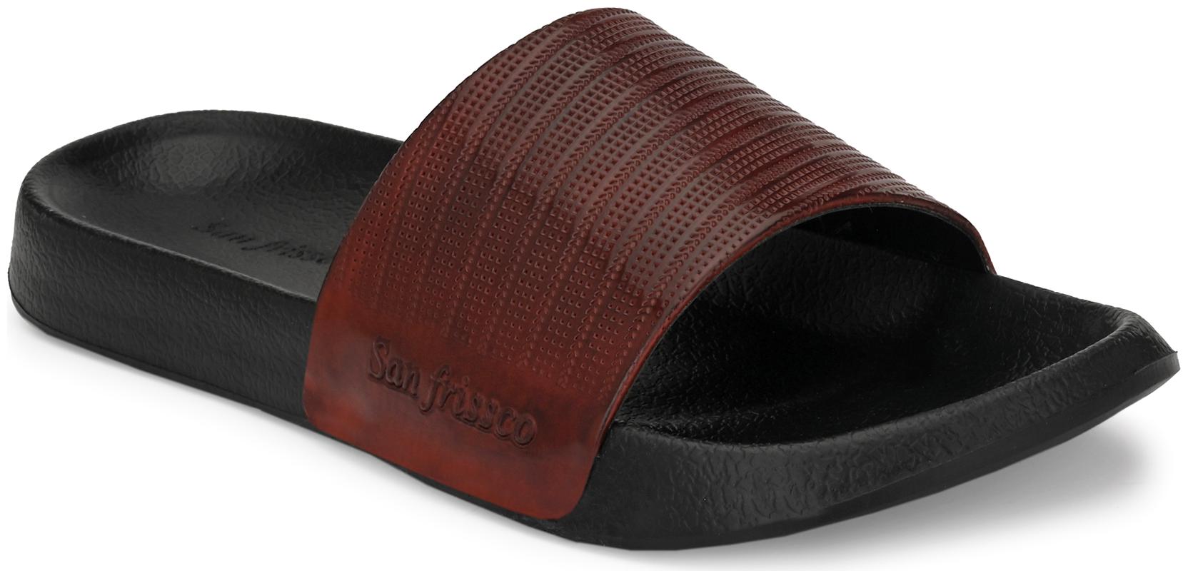 

San Frissco Men Brown Sliders - 1 Pair