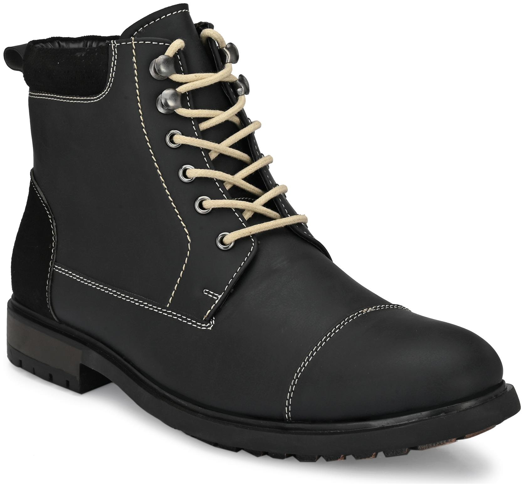 

San Frissco Men Black Outdoor Boots - EC 6604 BLACK