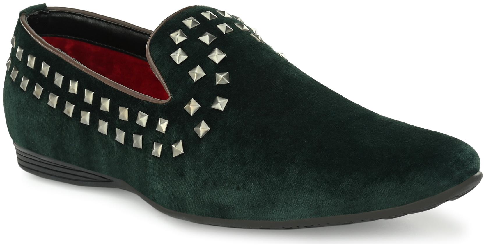 

San Frissco Men Green Loafers - EC 11227 VELVET GREEN