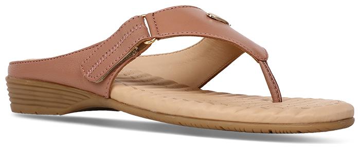 

Sandak Women Tan T-Strap Flats