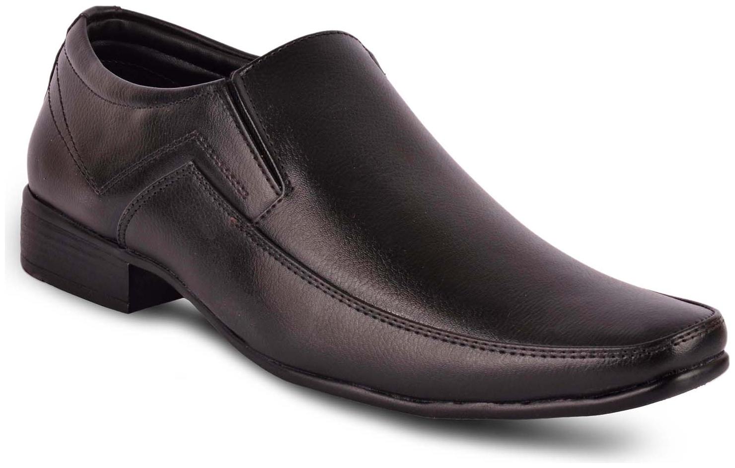 

SANMARCO Men Black Slip on Formal Shoes