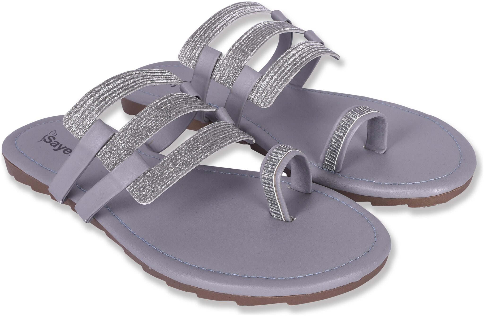 

SAYERA Women Grey One Toe Flats