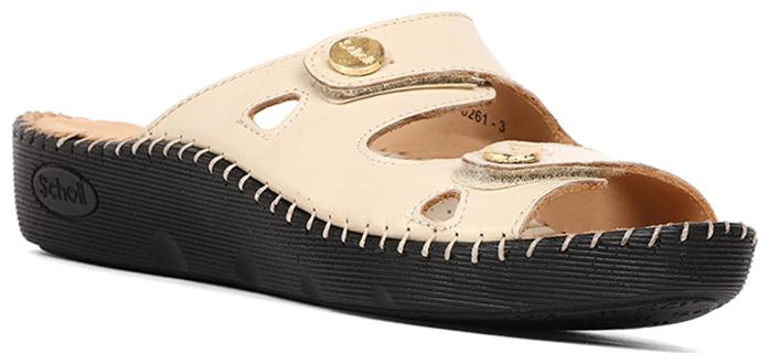 

SCHOLL Leather T-Strap Flats For Women