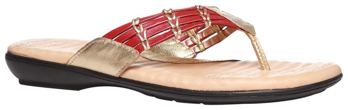 

SCHOLL Women Red Slippers - UK 4