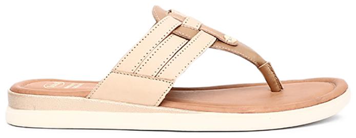 

Scholl Women Gold T-Strap Flats