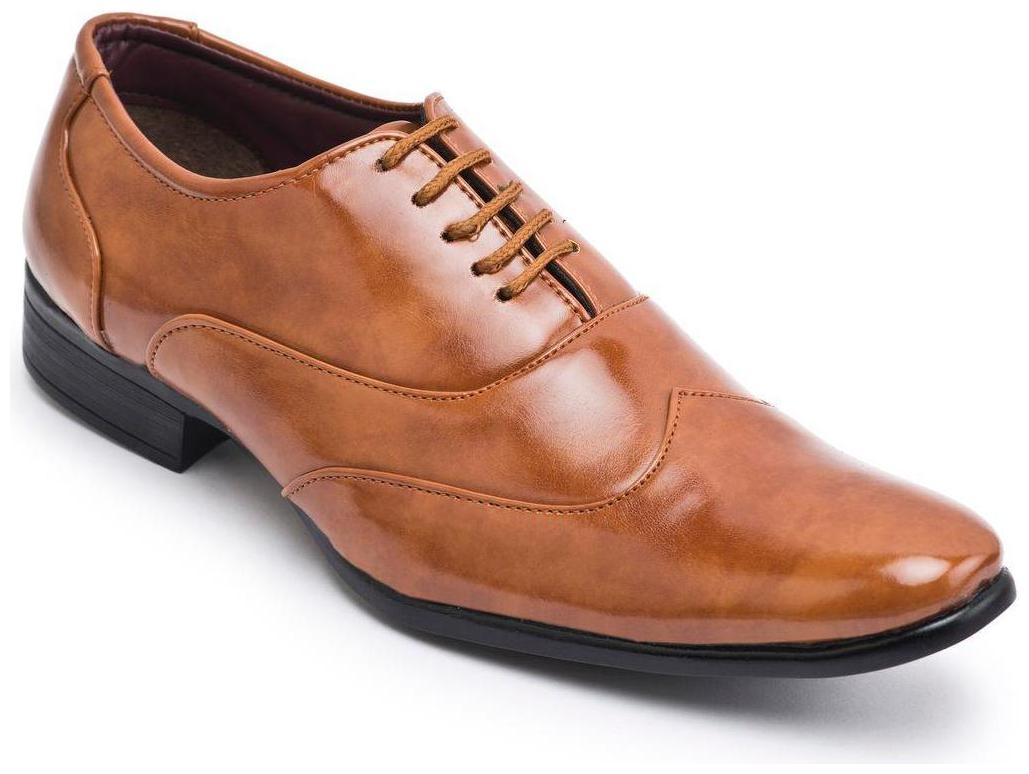 

Semana Men s Leather Oxford Shoe Tan