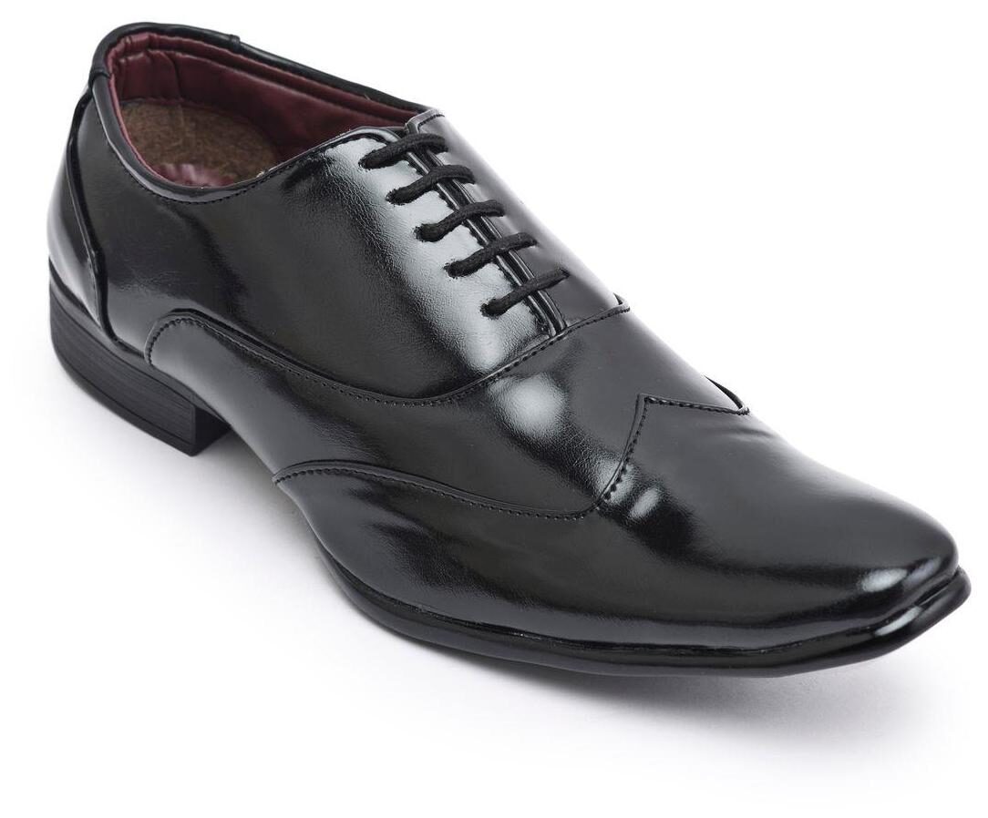 

Semana Men s Leather Oxford Shoe Black