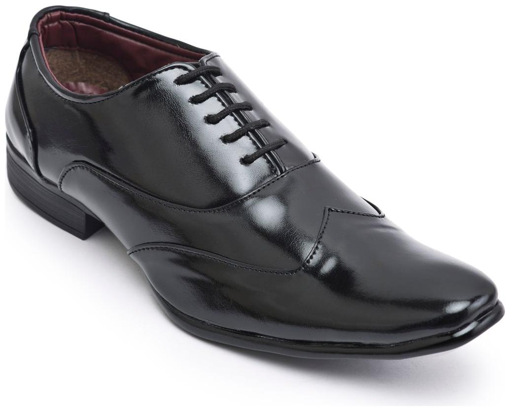 

Semana Men s Leather Oxford Shoe Black