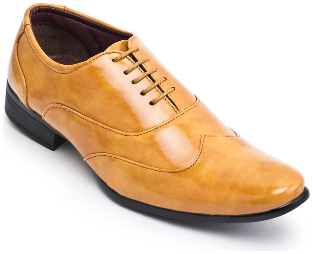 

Semana Men s Leather Oxford Shoe Yellow