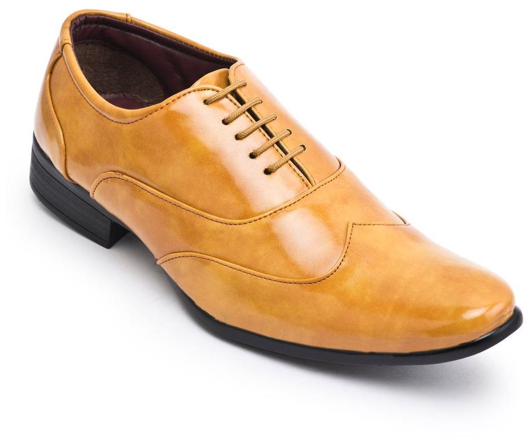 

Semana Men s Leather Oxford Shoe Yellow