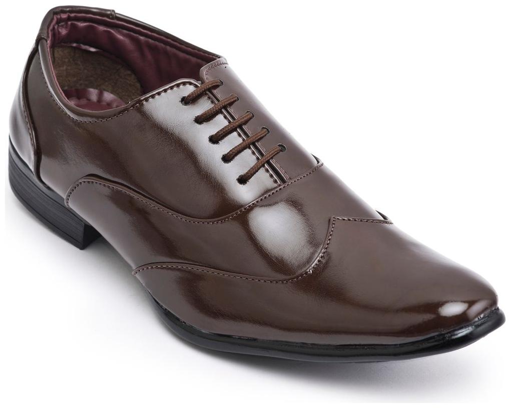 

Semana Men s Leather Oxford Shoe Brown