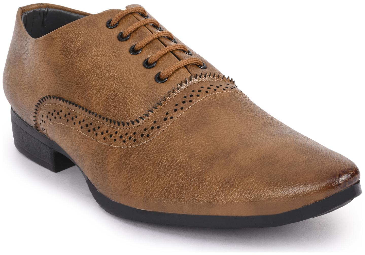 

Semana Tan Formal Lace Up Shoes