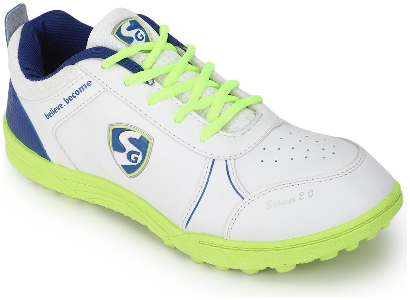 

SG Men Bouncer 2 0 Cricket Shoes ( Green Blue )