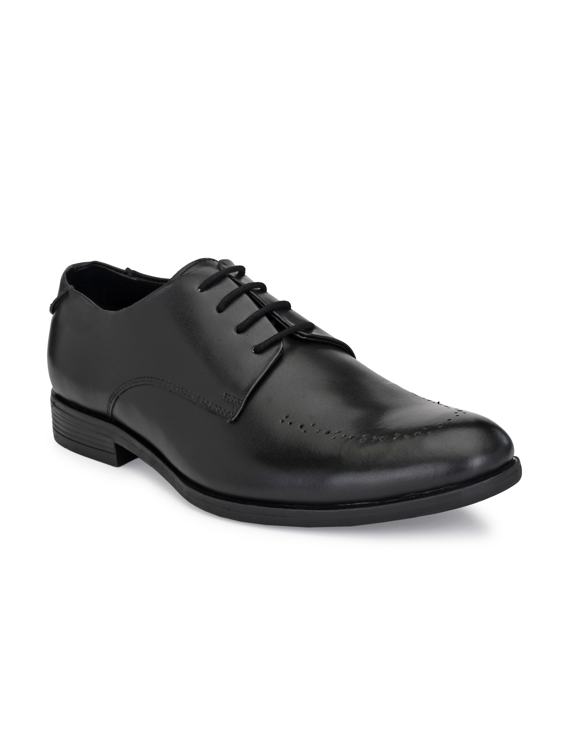 

Shences Men Black Derby Formal Shoes - TRS9014BLACK