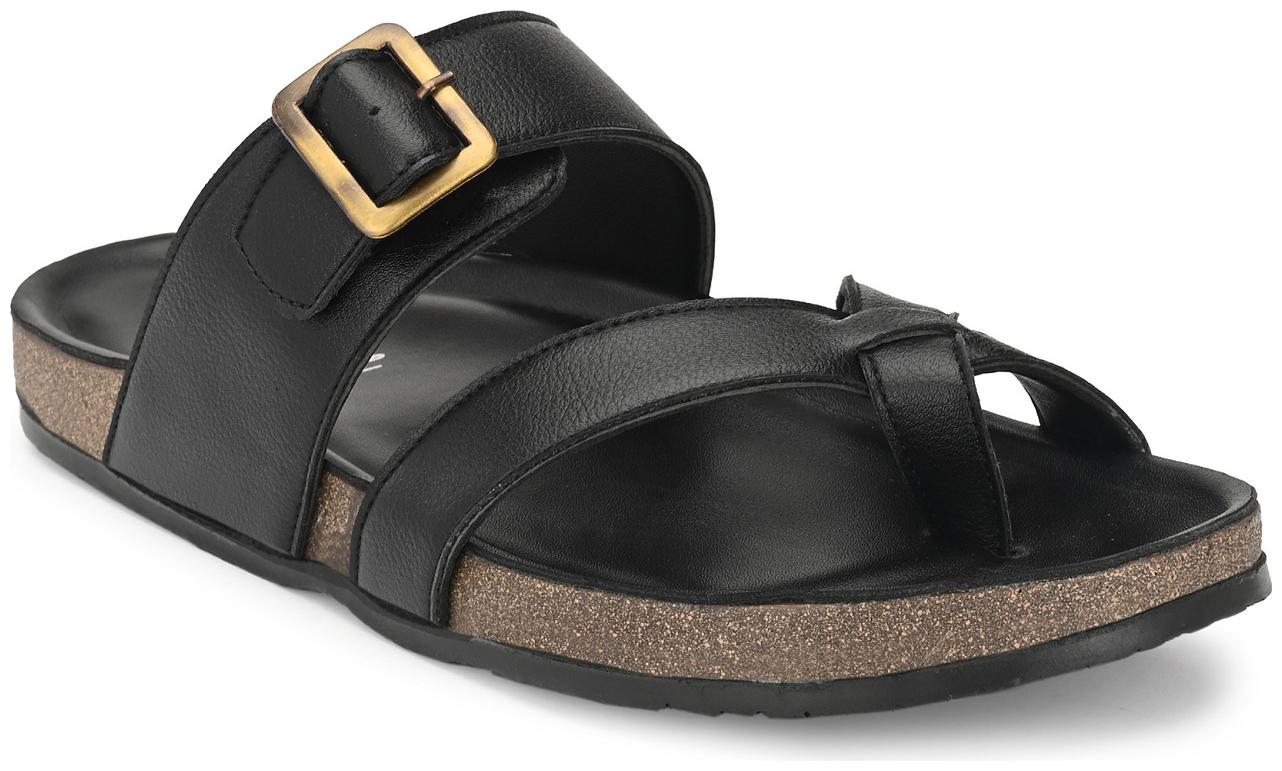

Shences Men Black Sandals