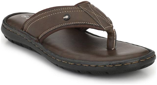 Shences Flip-Flops For Men ( Brown )