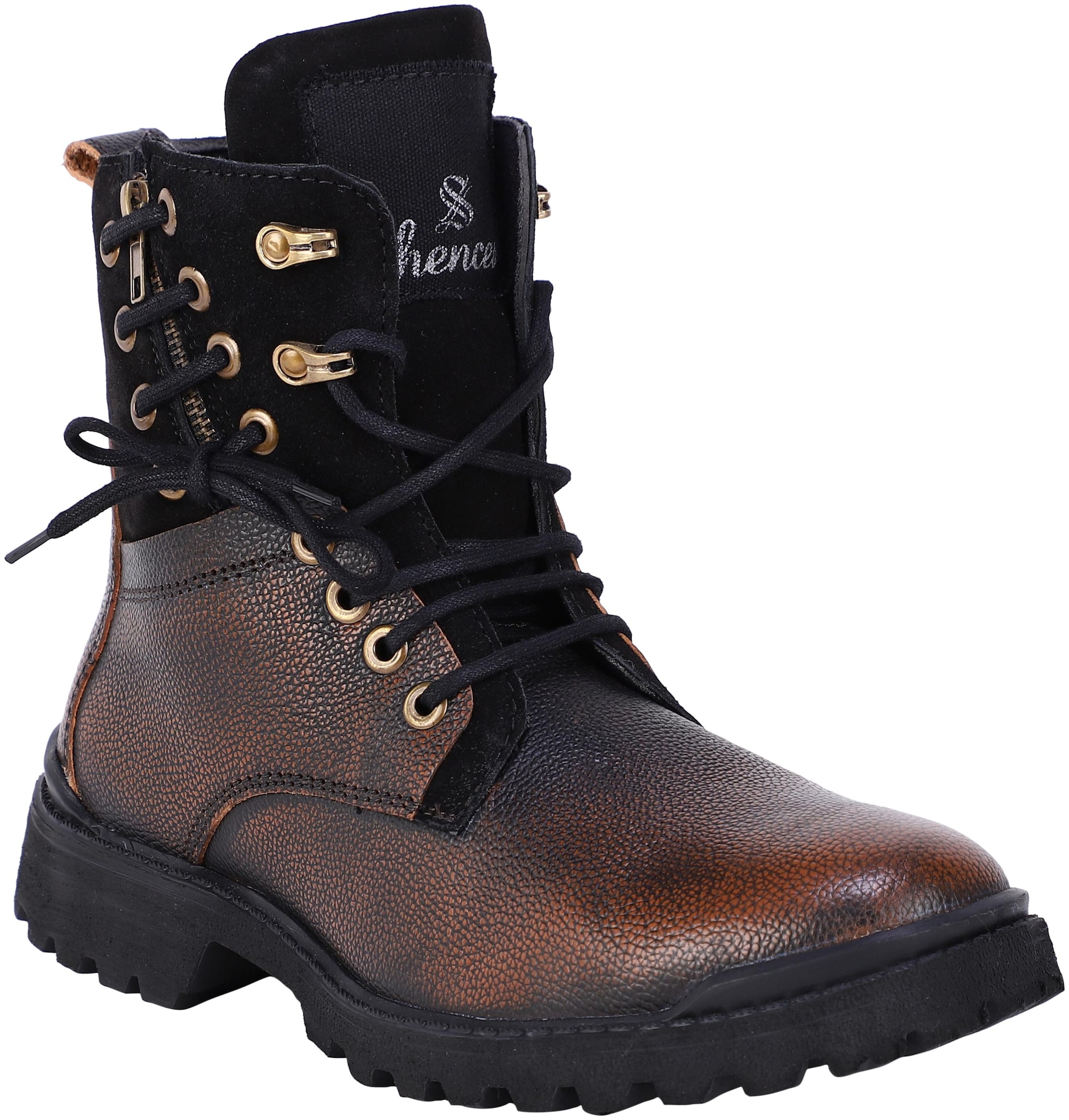 

Shences Men Brown Ankle Boots - TRS1946BROWN