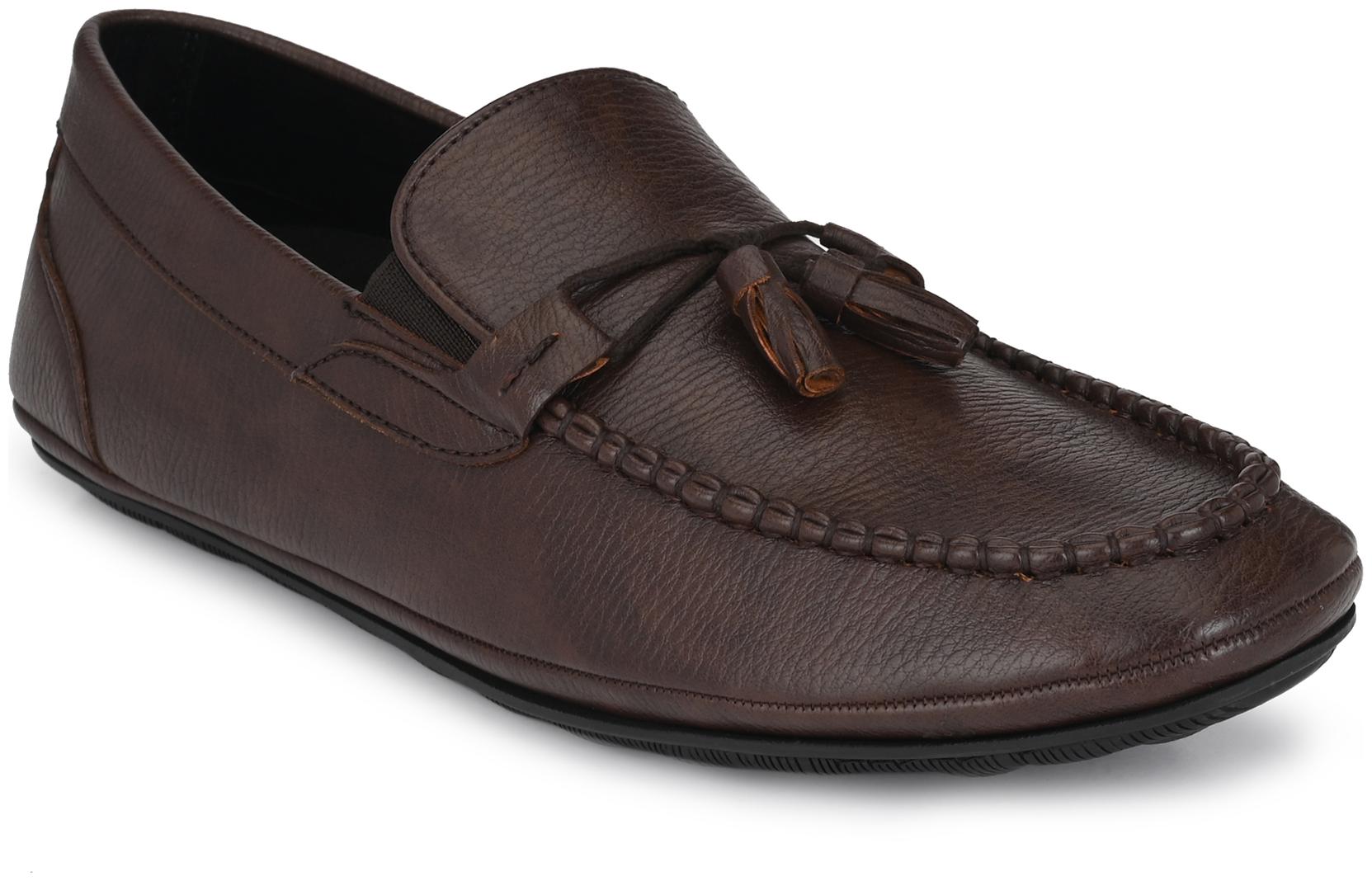 

Shences Men Brown Loafers - SHENCES MEN S BROWN SYNTHETIC LEATHER CASUAL LOAFERS - TRS1971BROWN