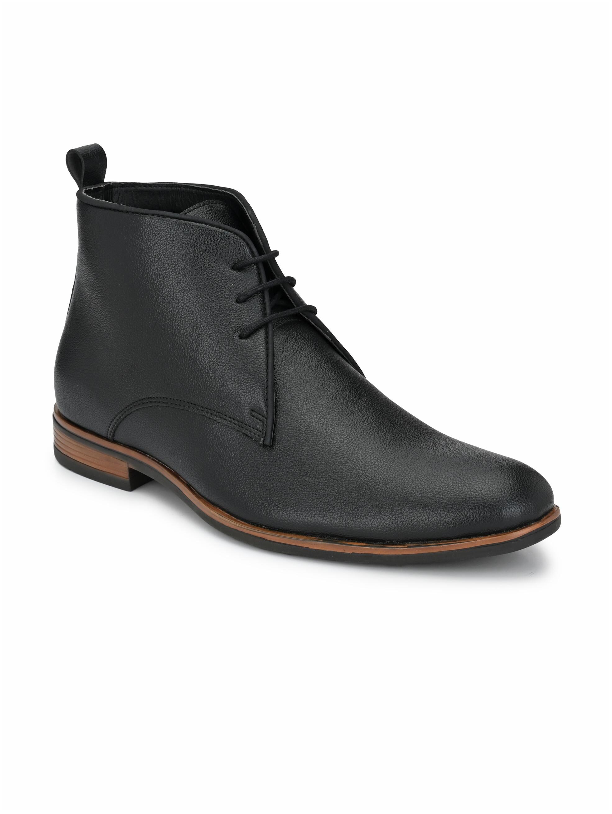 

Shences Men Black Outdoor Boots - TRS9009BLACK