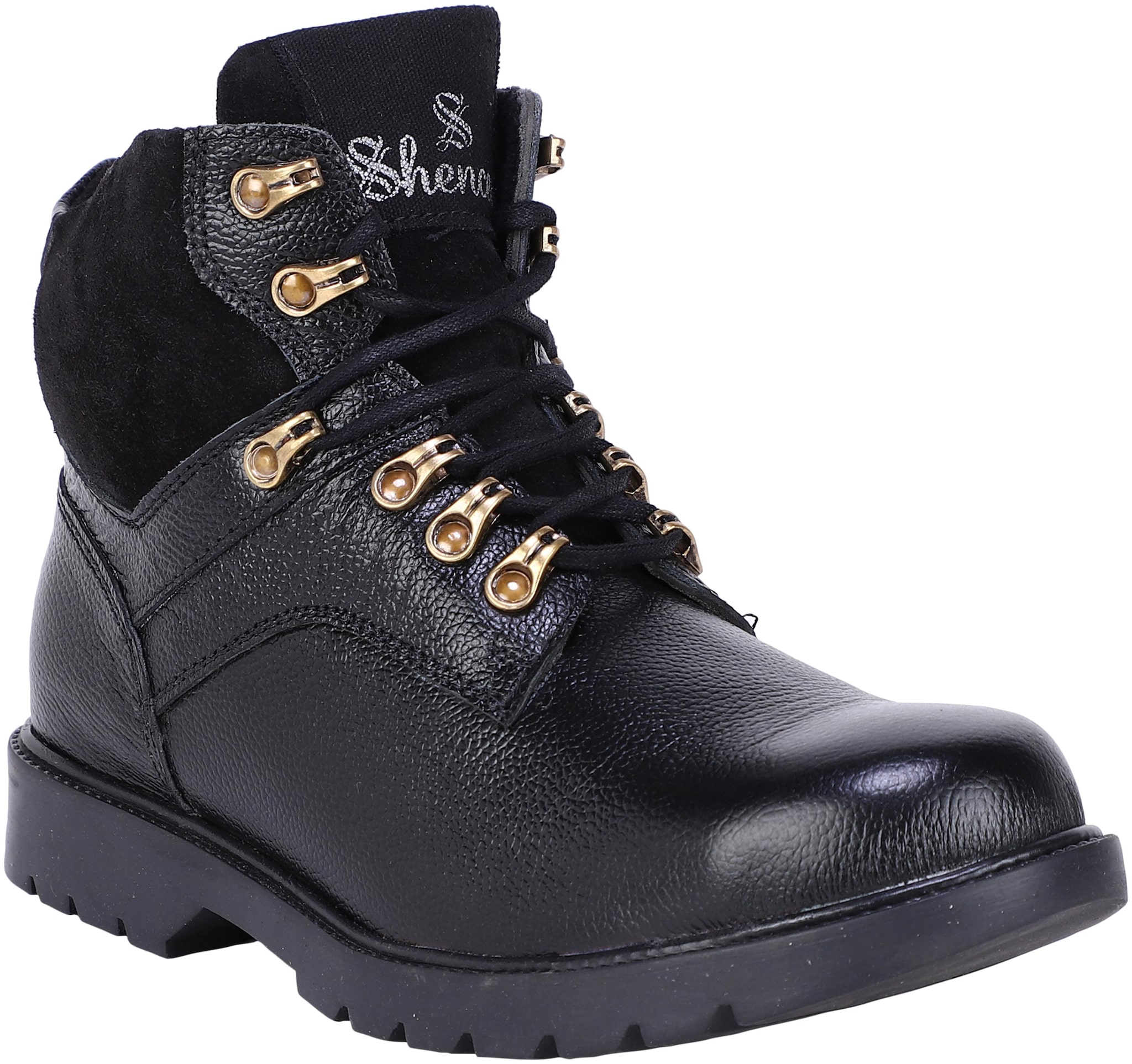 

Shences Men Black Ankle Boots - TRS1942BLACK