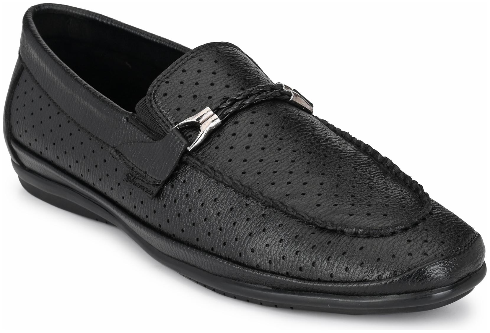 

Shences Men Black Loafers - TRS1972BLACK