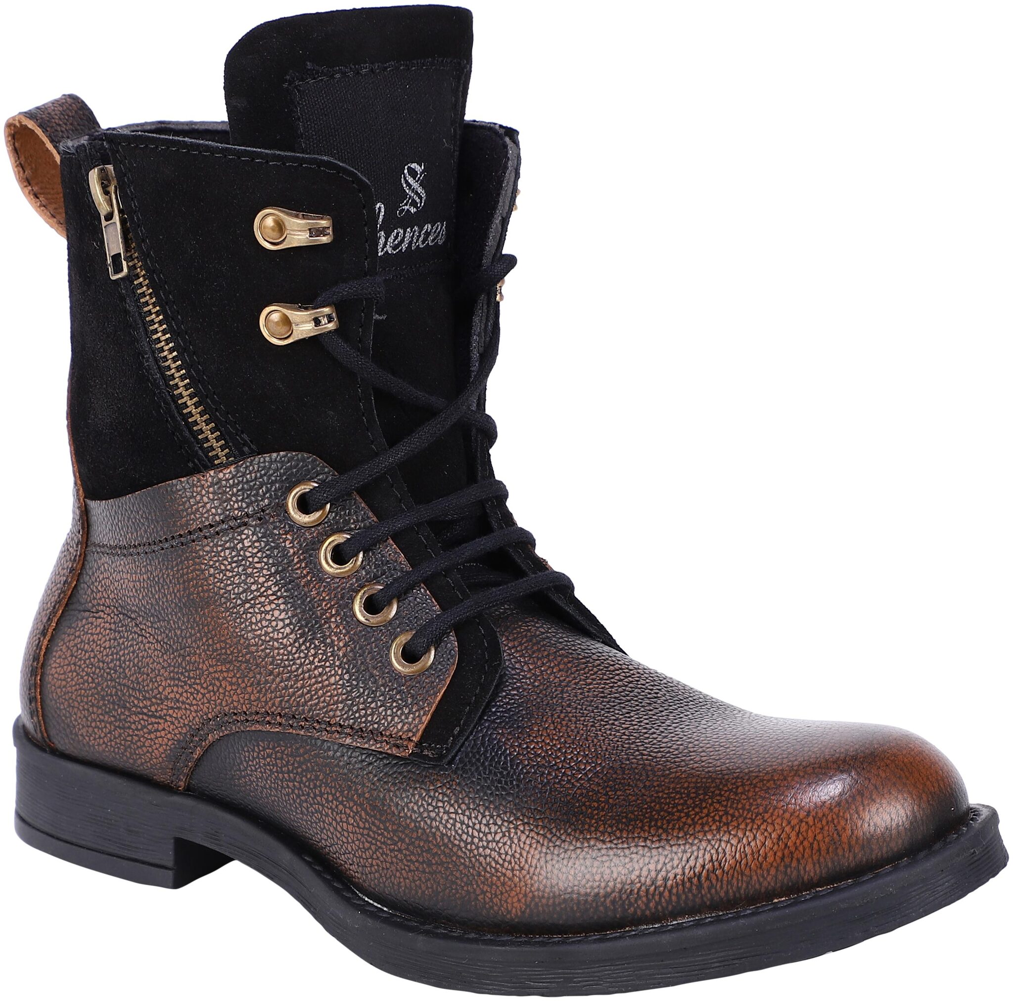 

Shences Men Brown Ankle Boots - TRS1941BROWN