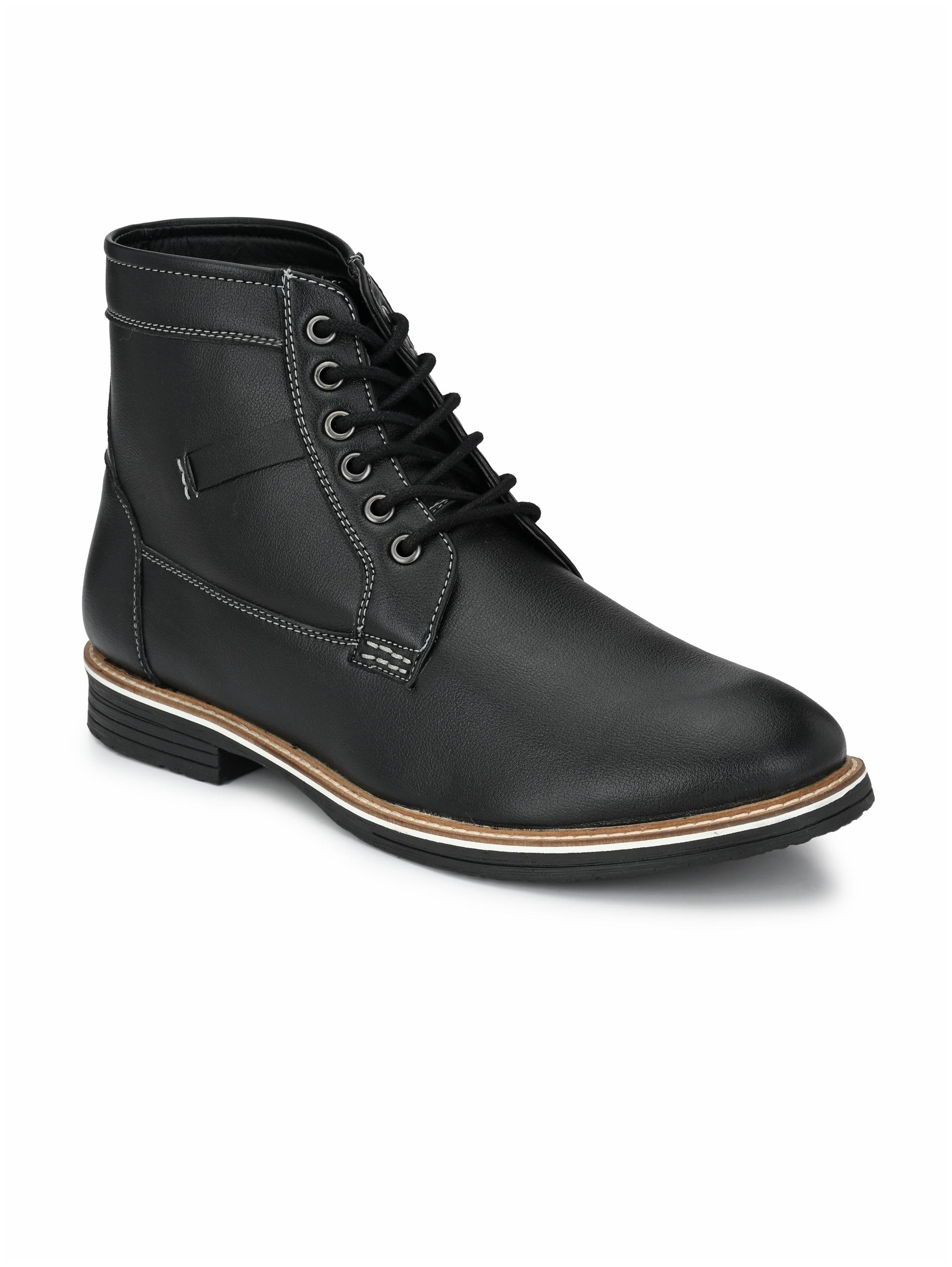 

Shences Men Black Outdoor Boots - TRS9007BLACK