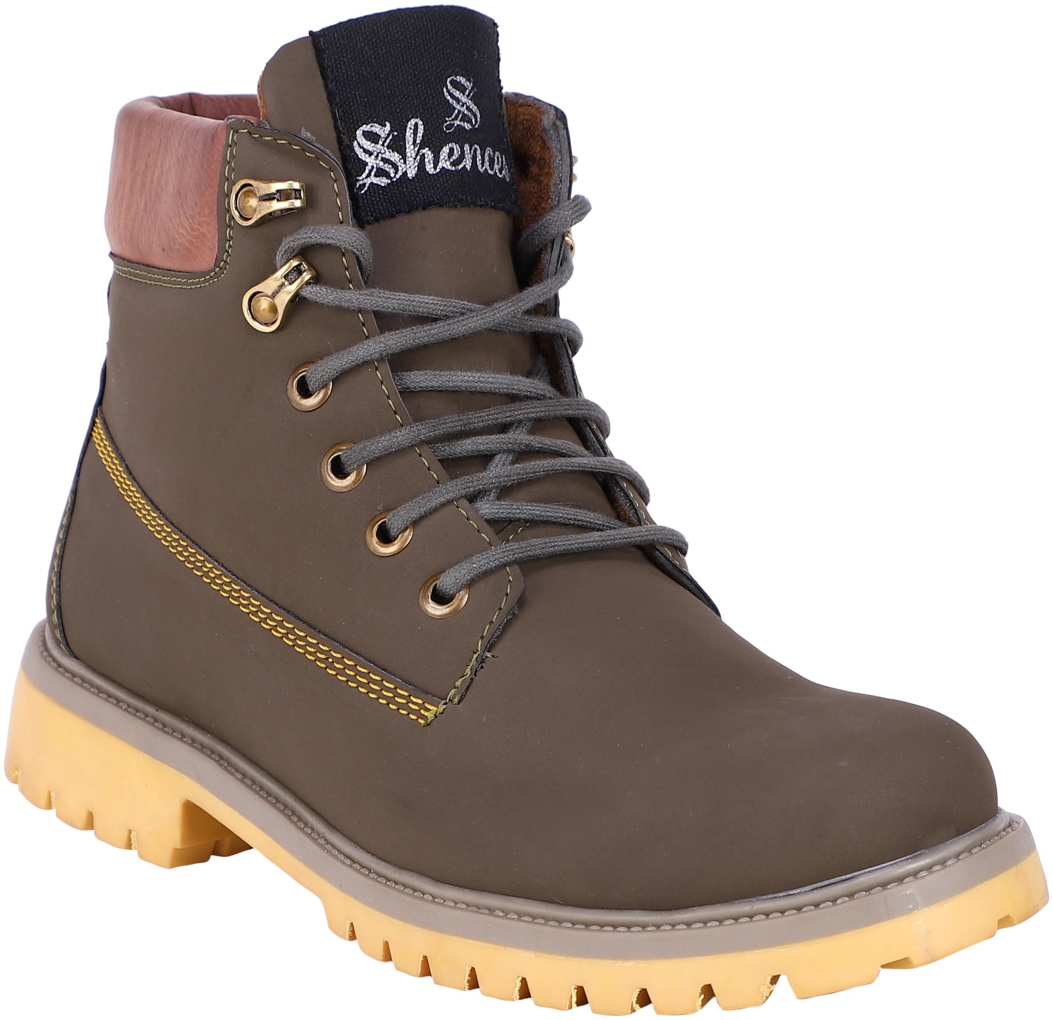 

Shences Men Brown Ankle Boots - TRS1945BROWN
