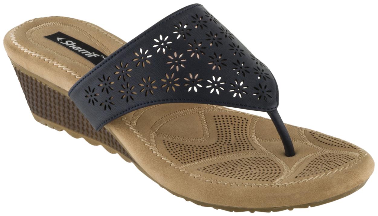 

SHERRIF SHOES NAVY Wedge Heels For Women