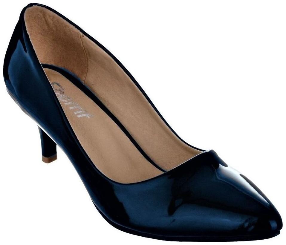

SHERRIF SHOES NAVY LOW HEELED PUMPS