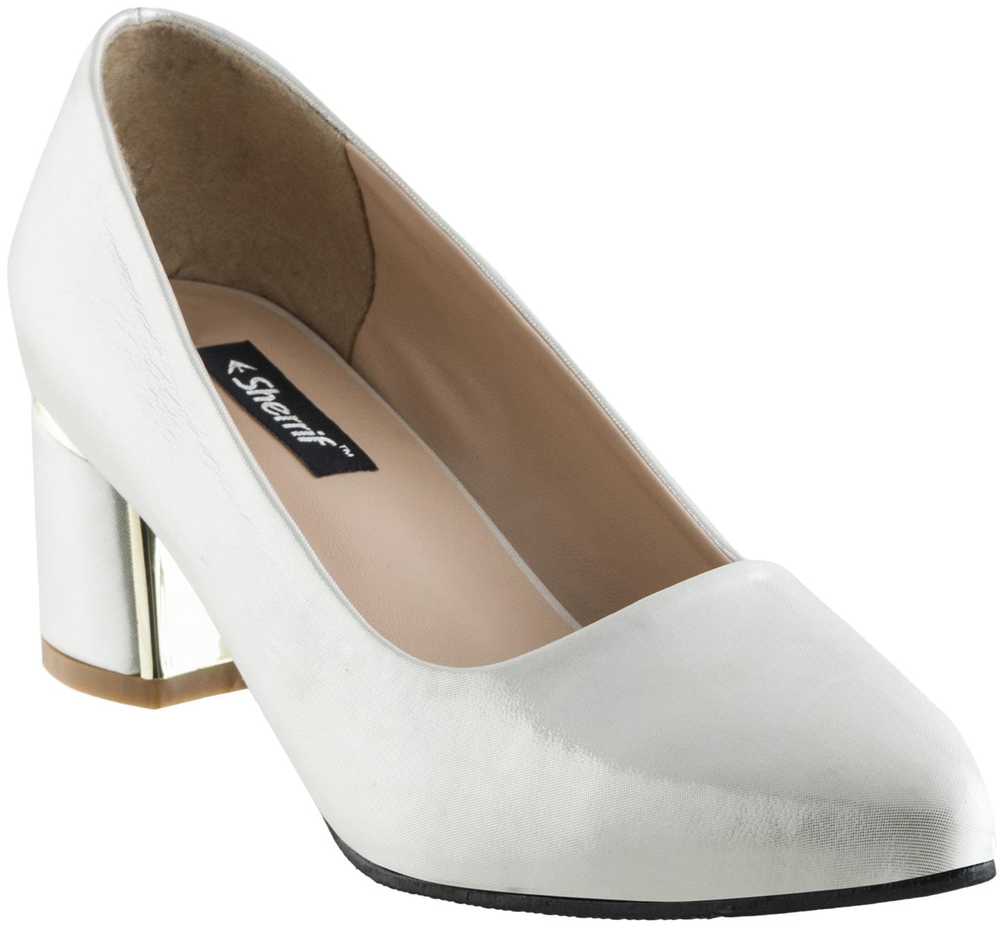 

SHERRIF SHOES SILVER Block Heels