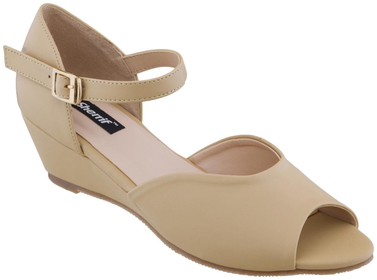 

Sherrif Women S Beige Wedge Heel Sandals
