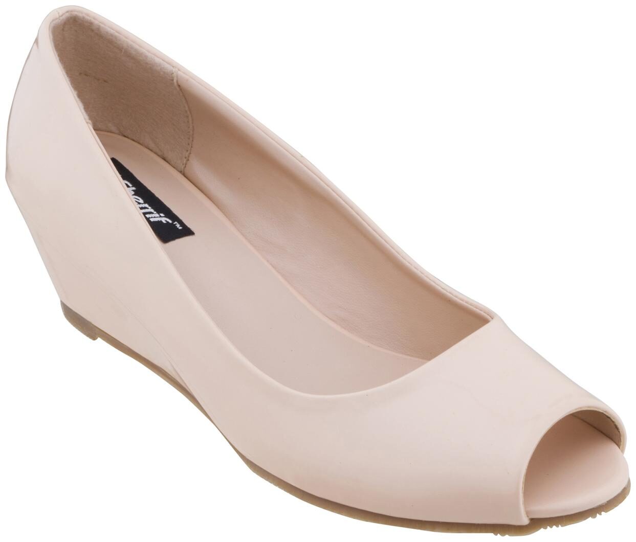 

Sherrif Women S Beige Wedge Heel Pumps