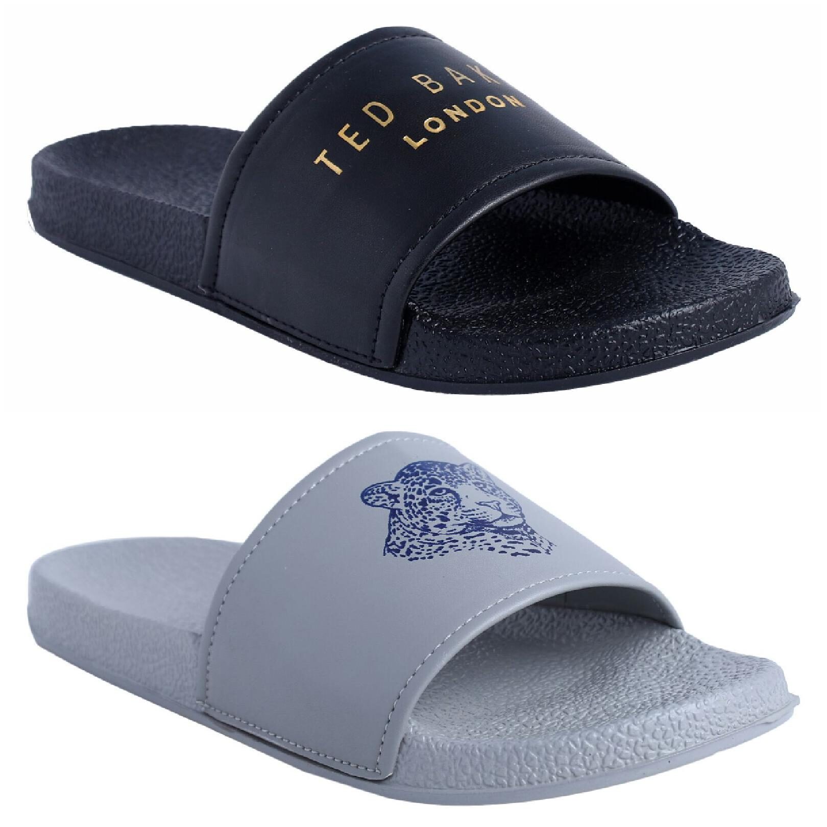 

Shoe Mate Men Grey Black Flip-Flops - 2 Pair