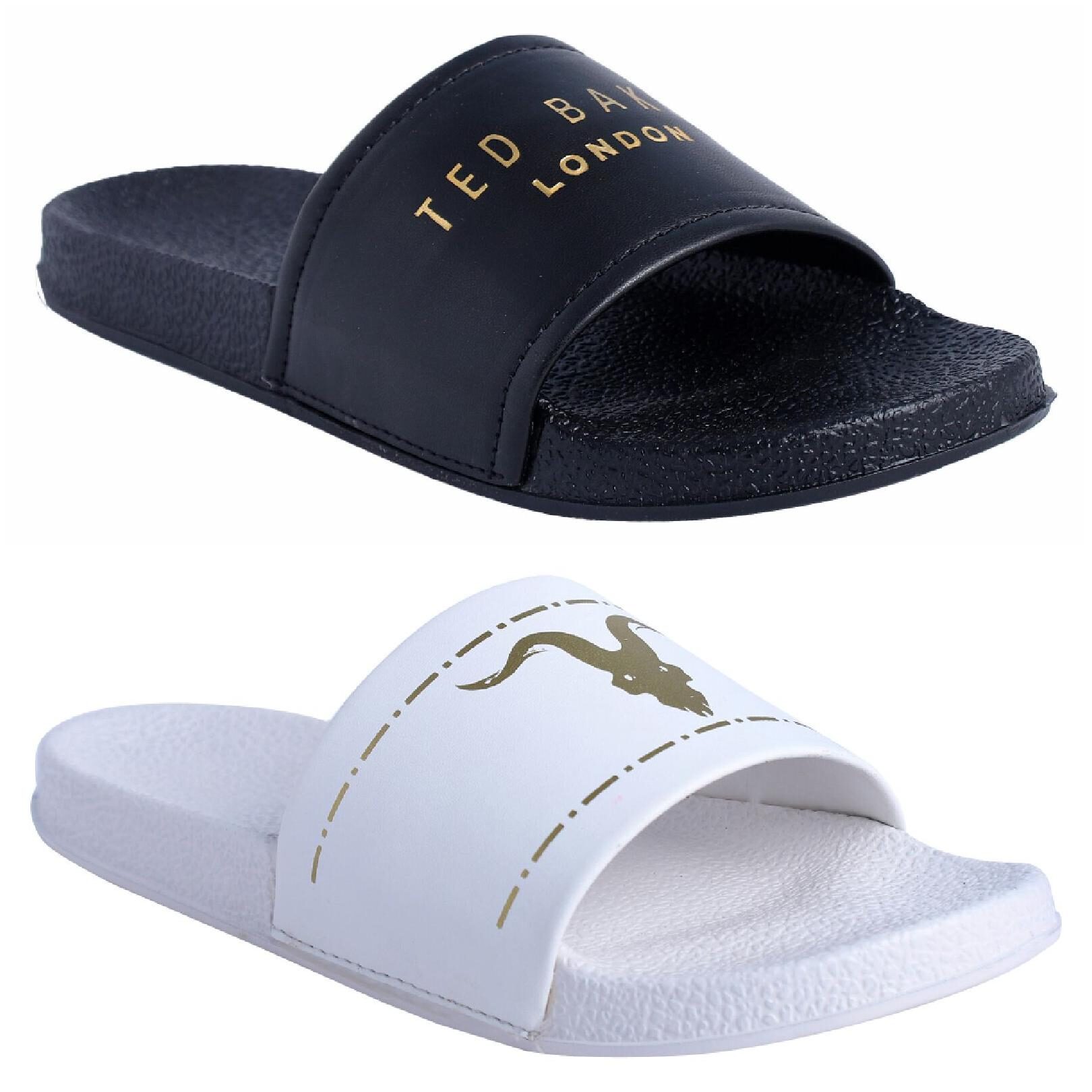 

Shoe Mate Men Black White Flip-Flops - 2 Pair