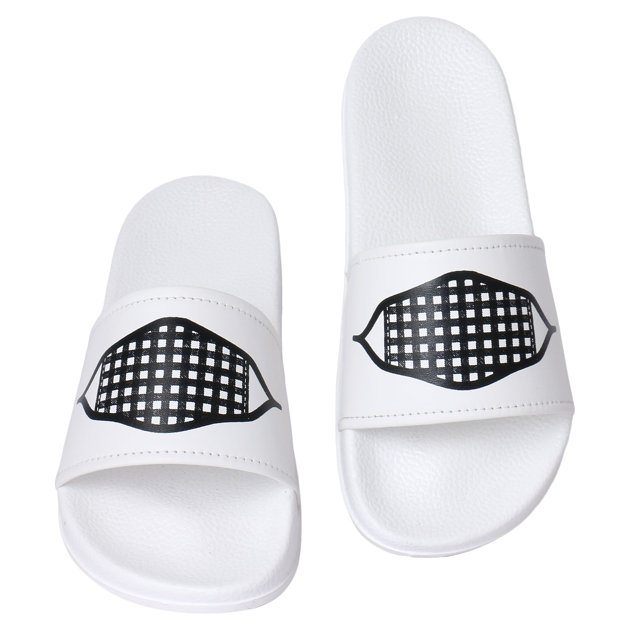 

Shoe Mate Men White Sliders - 1 Pair