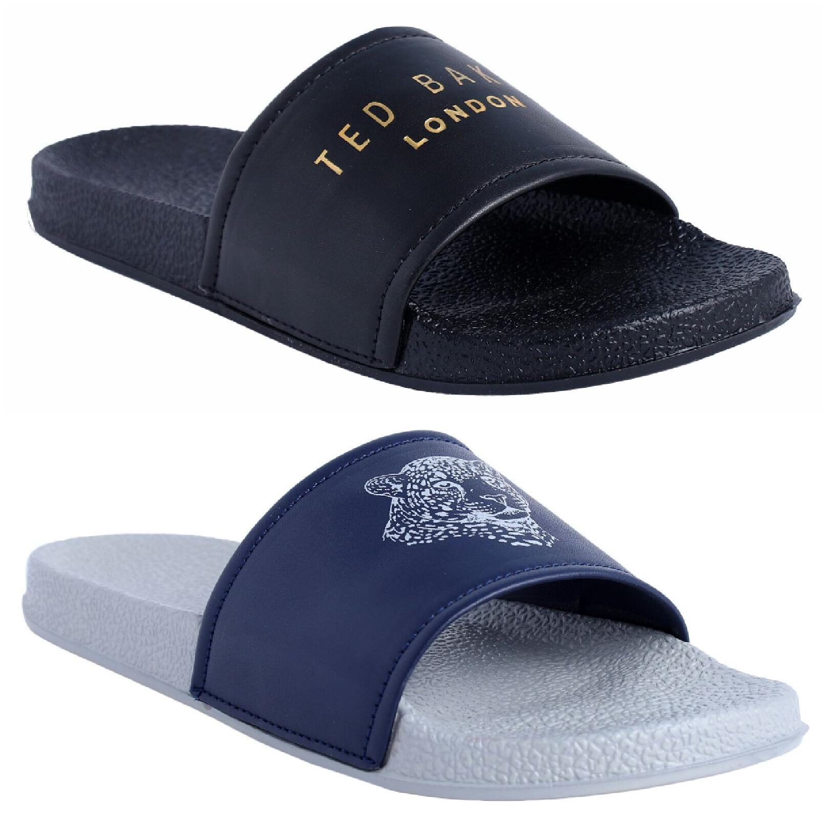 

Shoe Mate Men Blue Black Flip-Flops - 2 Pair