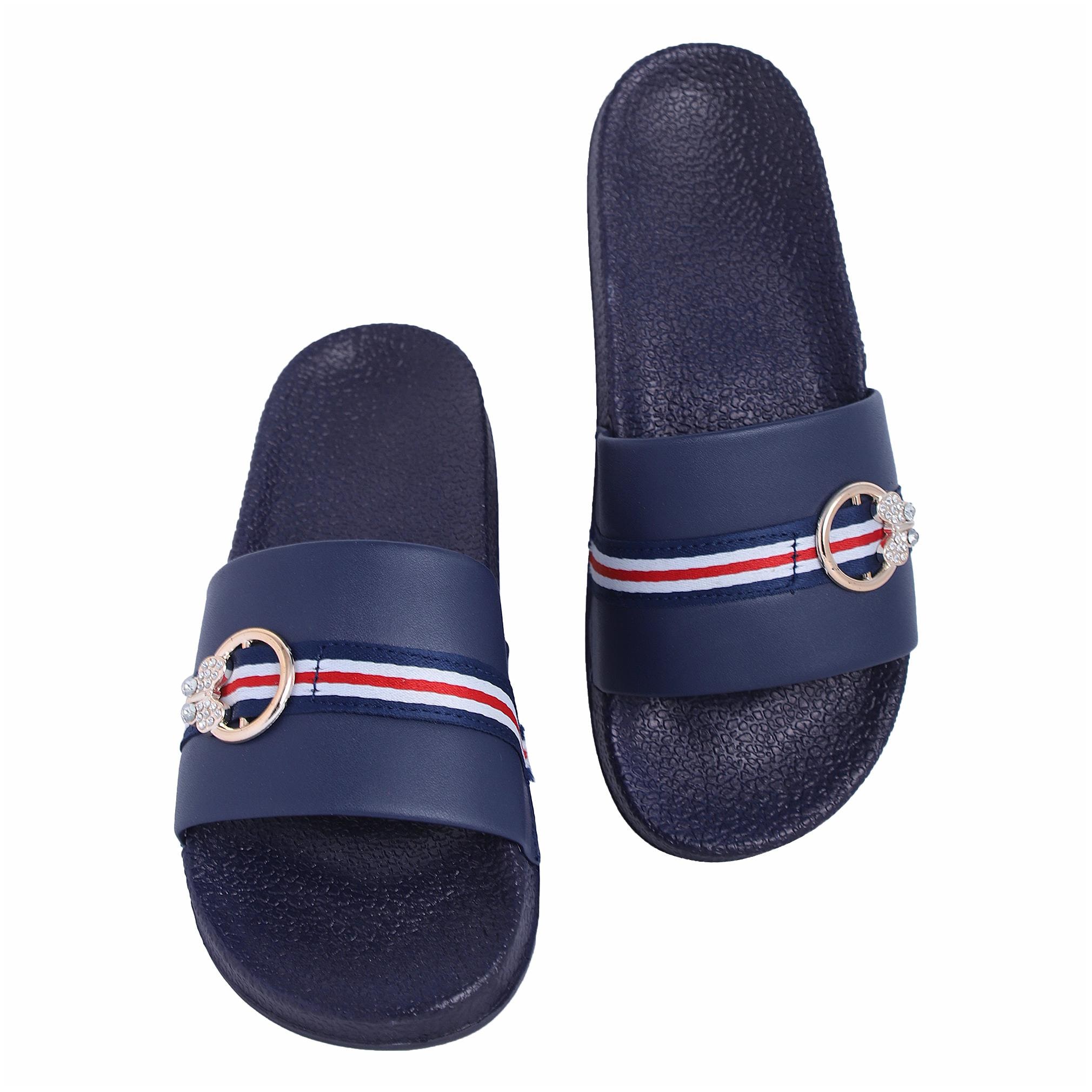 

Shoe Mate Women s Navy Flip Flops