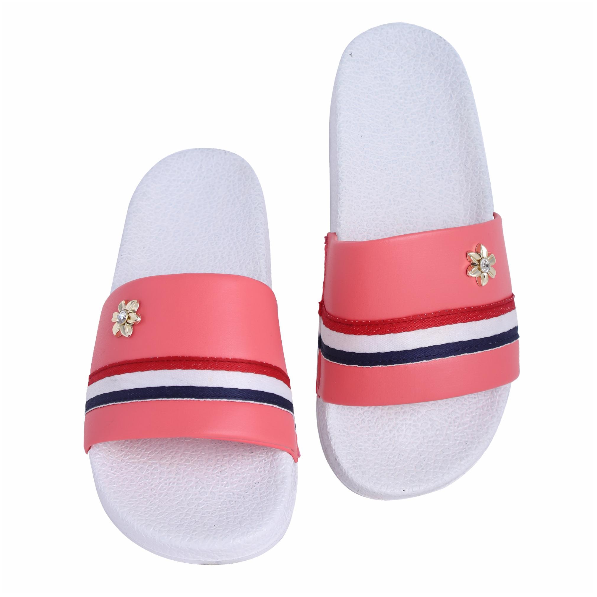 

Shoe Mate Women s Red White Flip Flops