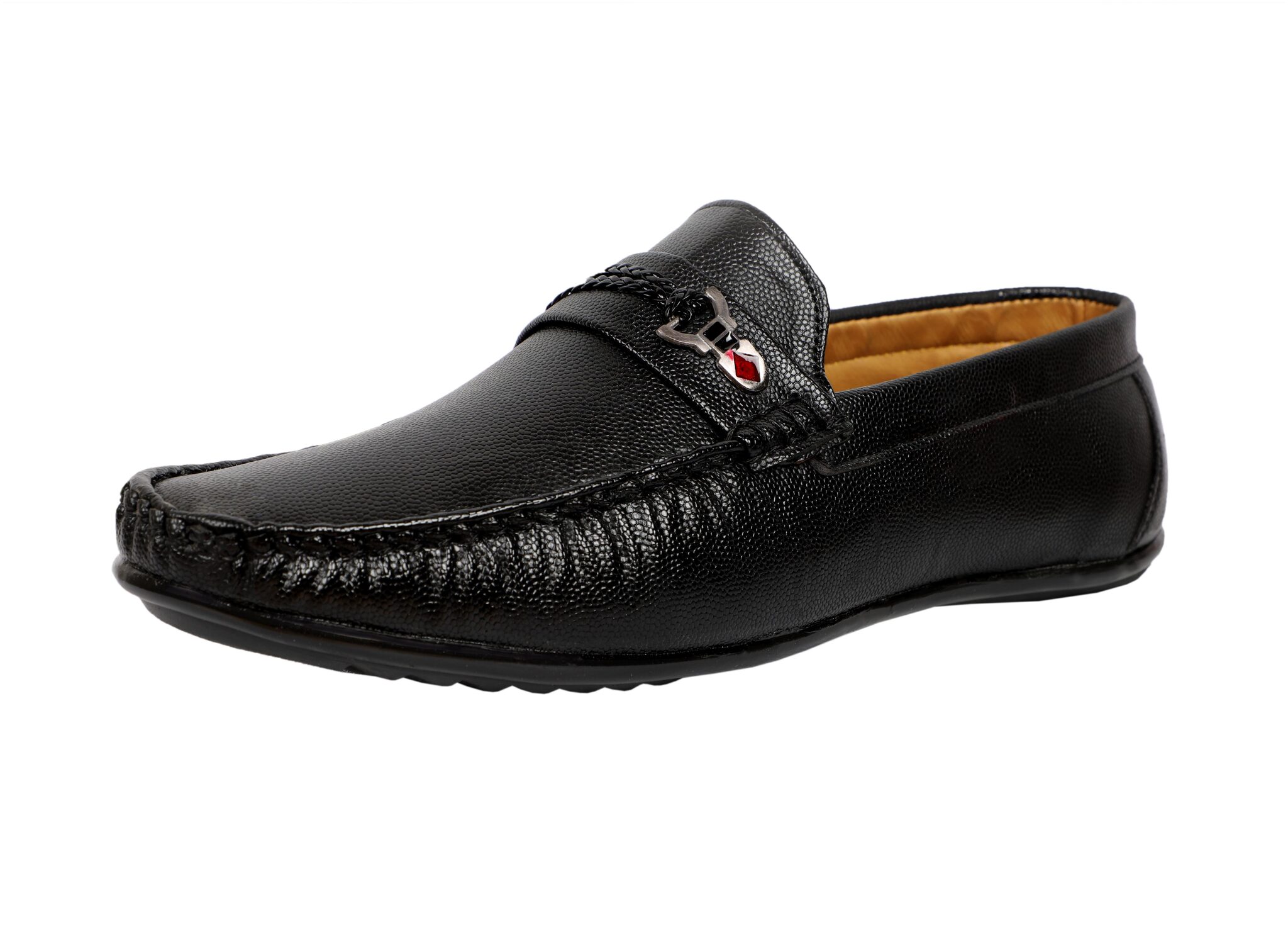 

SHOES KINGDOM Men Black Loafers - LB725 BLACK