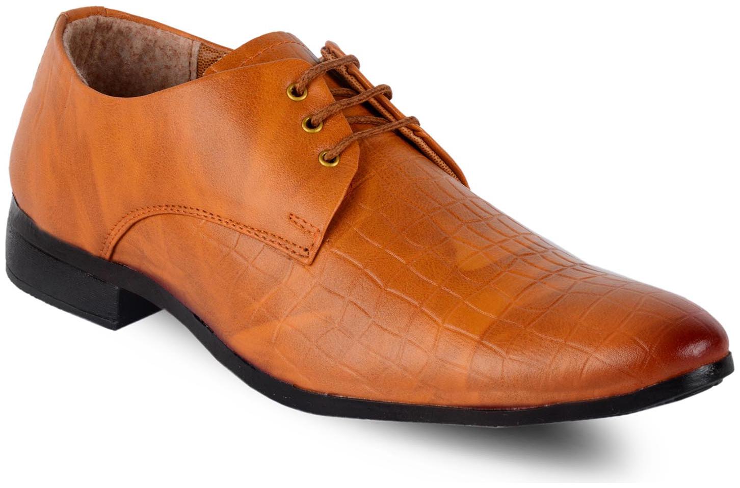 

Shovoc Men Tan Formal Shoes