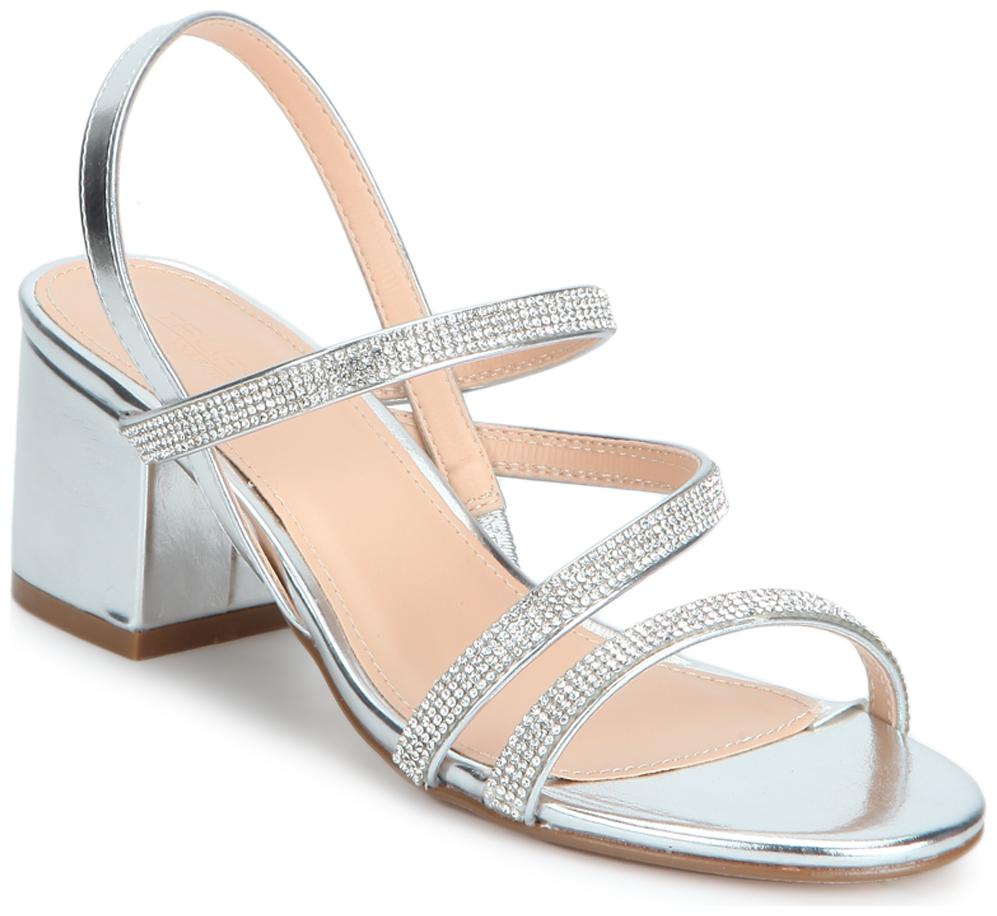 

Silver Diamante Strap Sandals