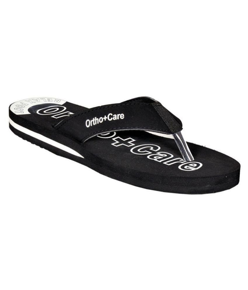 

SIM STYLE Men Black Flip-Flops - 1 Pair