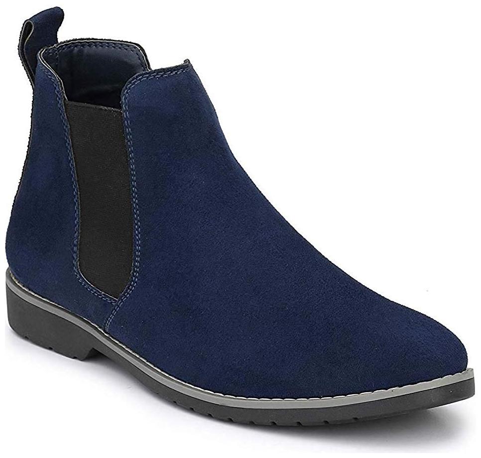 

SIM STYLE Men Blue Chelsea Boots - CHELSEABLUE