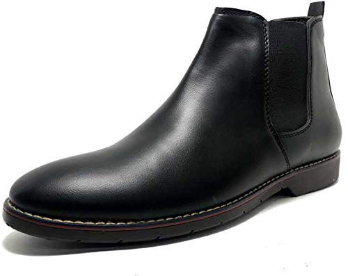 

SIM STYLE Men Black Chelsea Boots