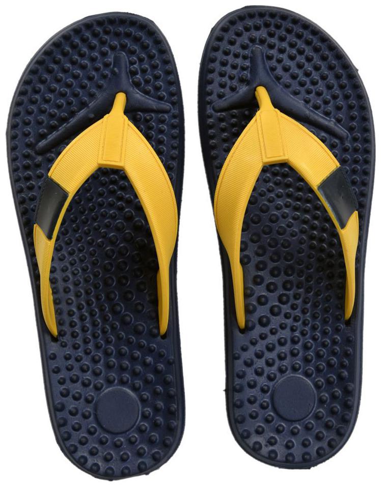 

SIM STYLE Men Blue Yellow Flip-Flops - 1 Pair