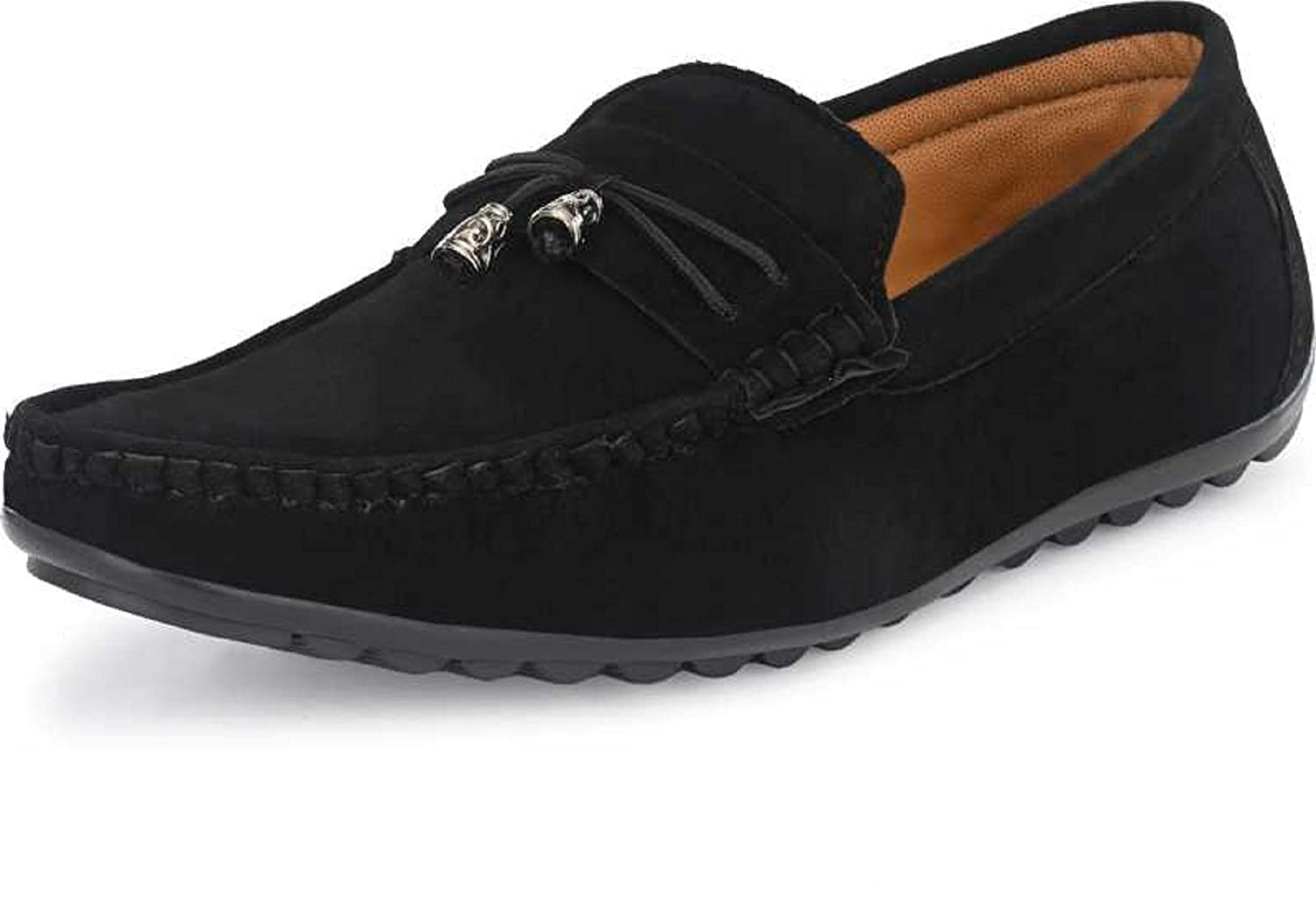 

SIM STYLE Men Black Loafers