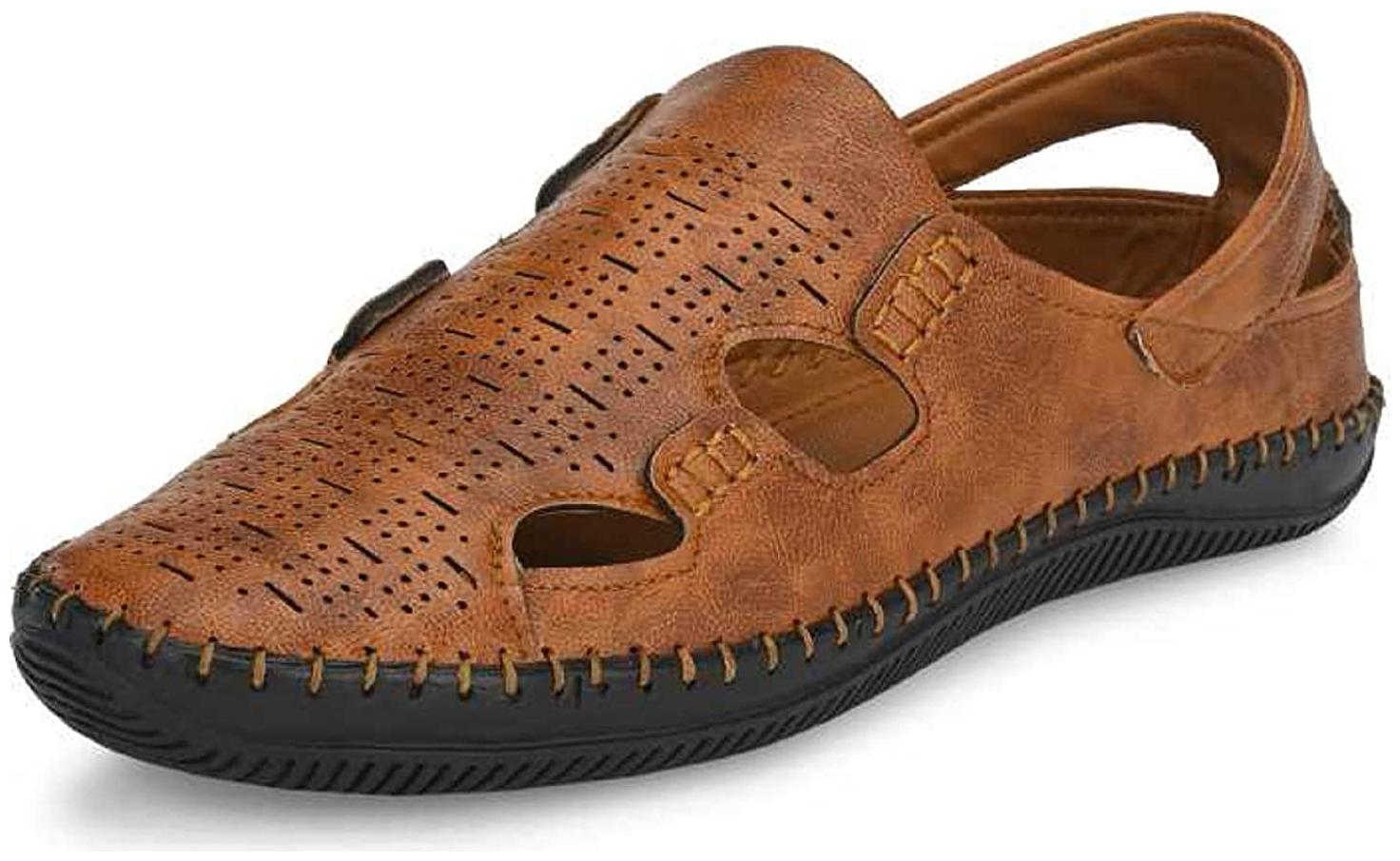 

SIM STYLE Men Tan Sandals