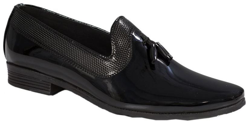 

SIM STYLE Men Black Slip-On Formal Shoes
