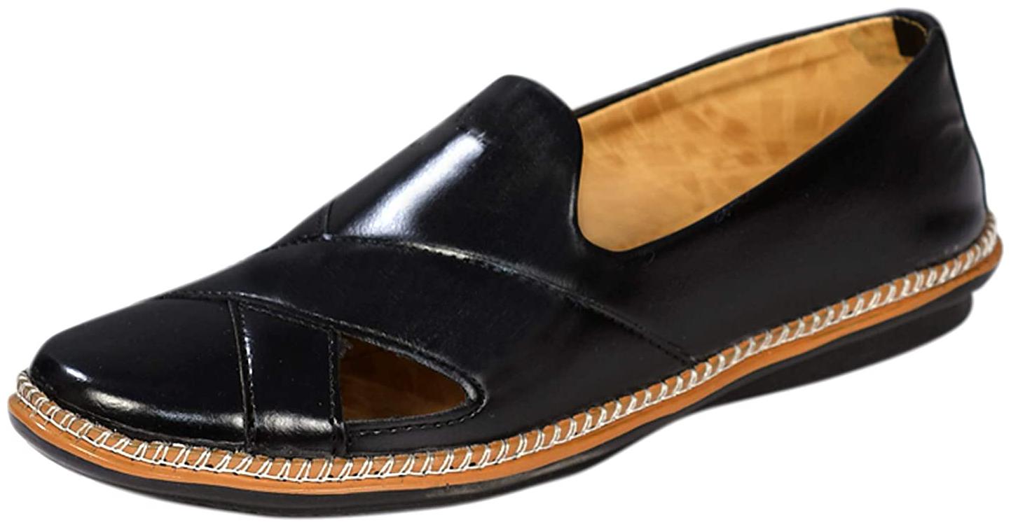 

SIM STYLE Men Black Loafers